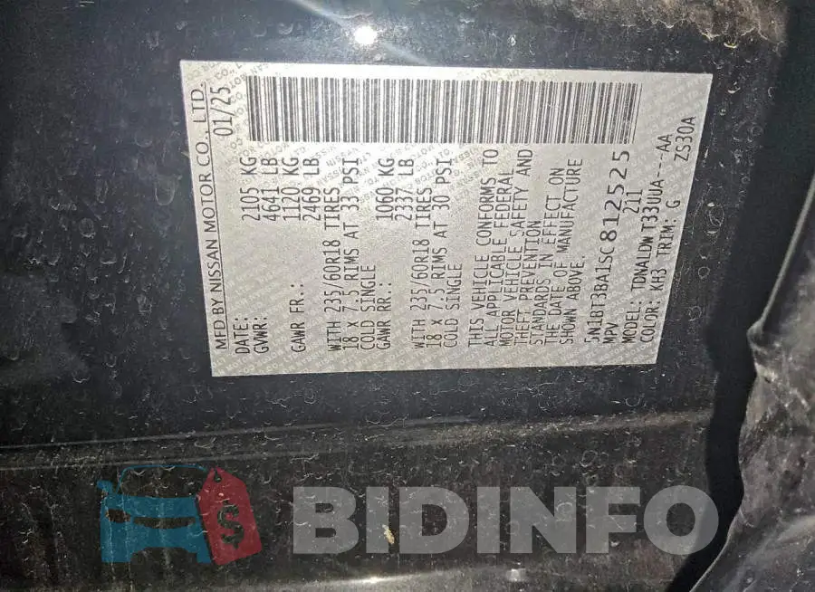 5N1BT3BA1SC812525 Photo# 14