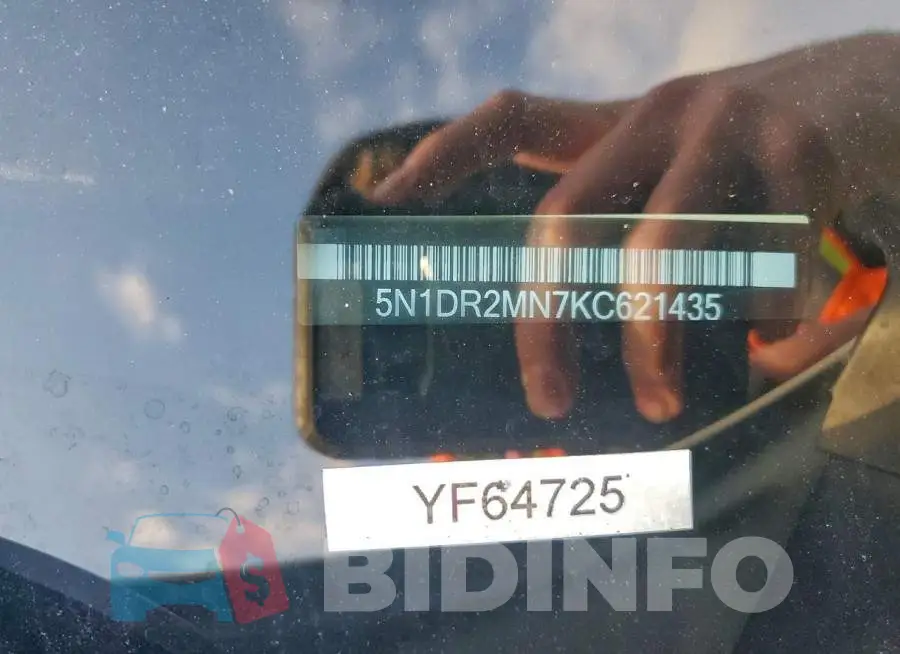 5N1DR2MN7KC621435 Photo# 13
