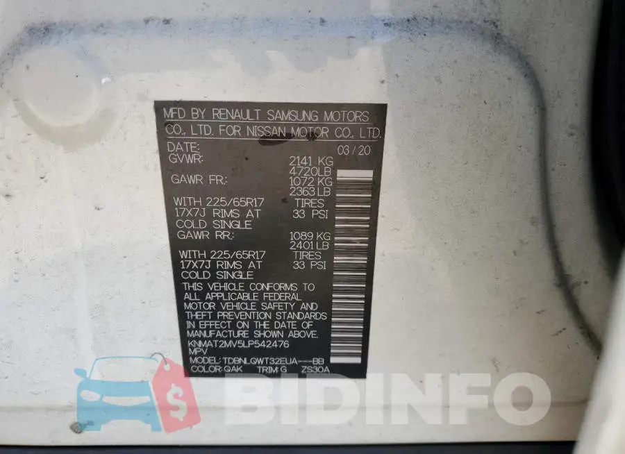 KNMAT2MV5LP542476 Photo# 13