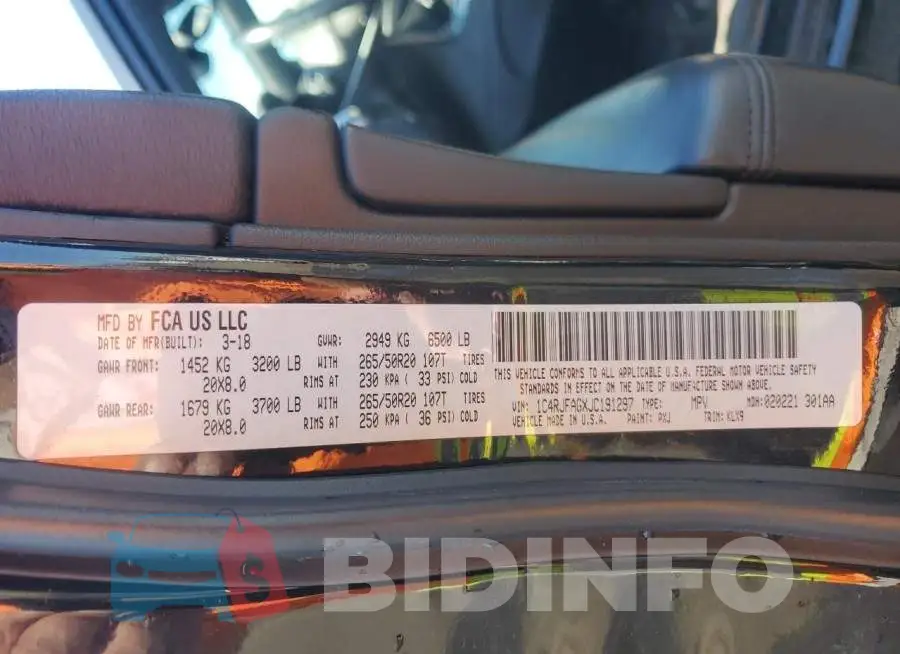 1C4RJFAGXJC191297 Photo# 13