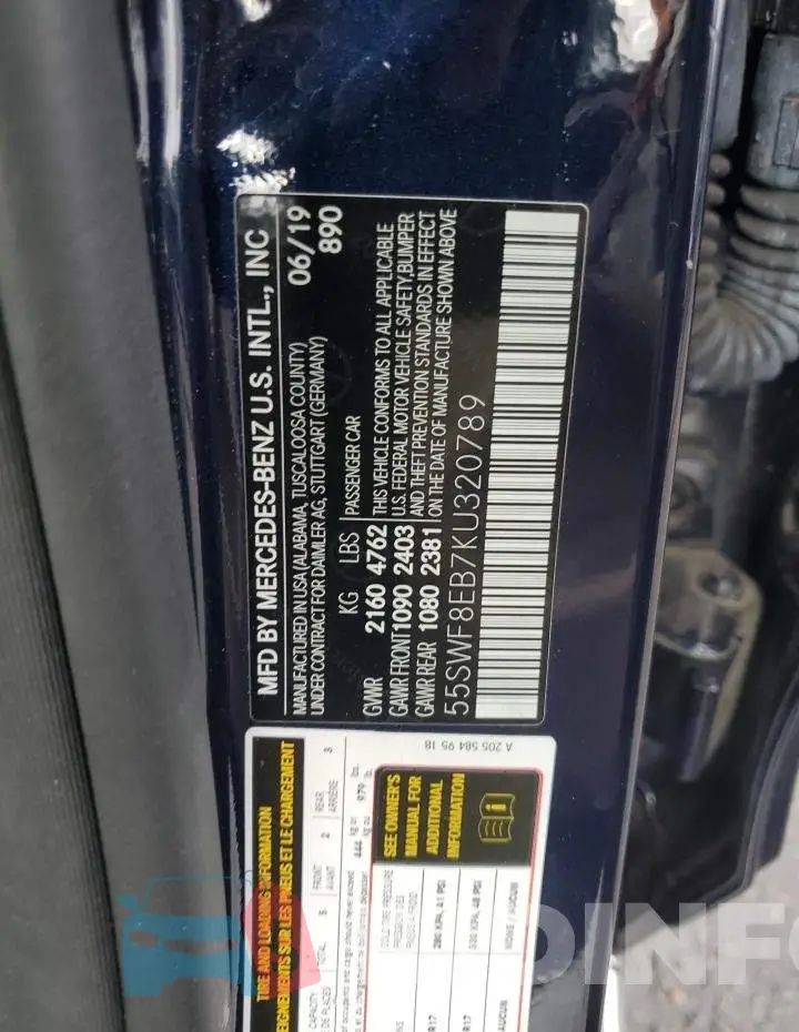55SWF8EB7KU320789 Photo# 12