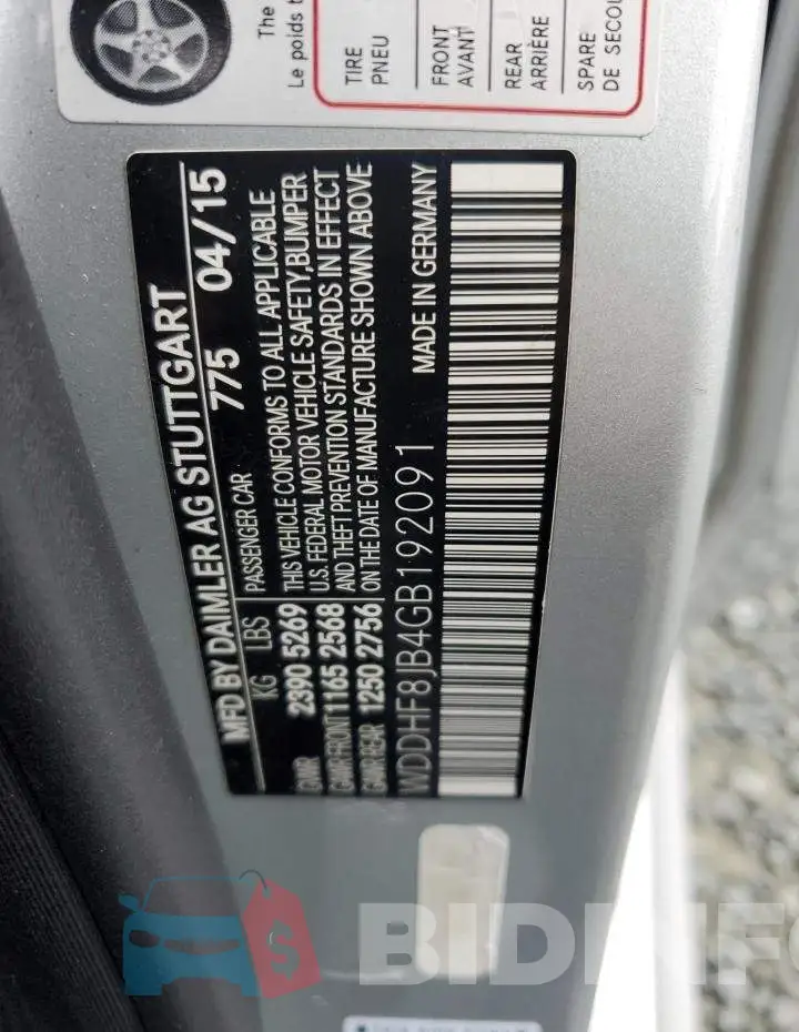WDDHF8JB4GB192091 Photo# 12