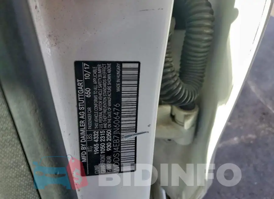 WDDSJ4EB7JN606476 Photo# 12