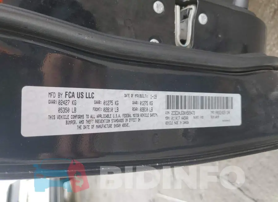 2C3CDXJG3KH589473 Photo# 12