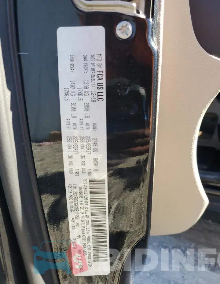 2C4RDGCGXKR611952 Photo# 13