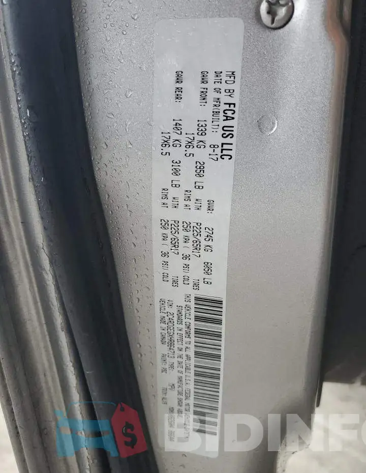 2C4RDGEGXHR864713 Photo# 13