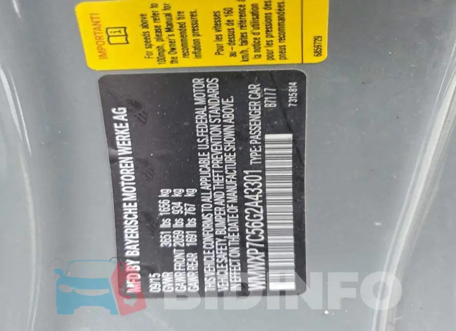 WMWXP7C56G2A43301 Photo# 12