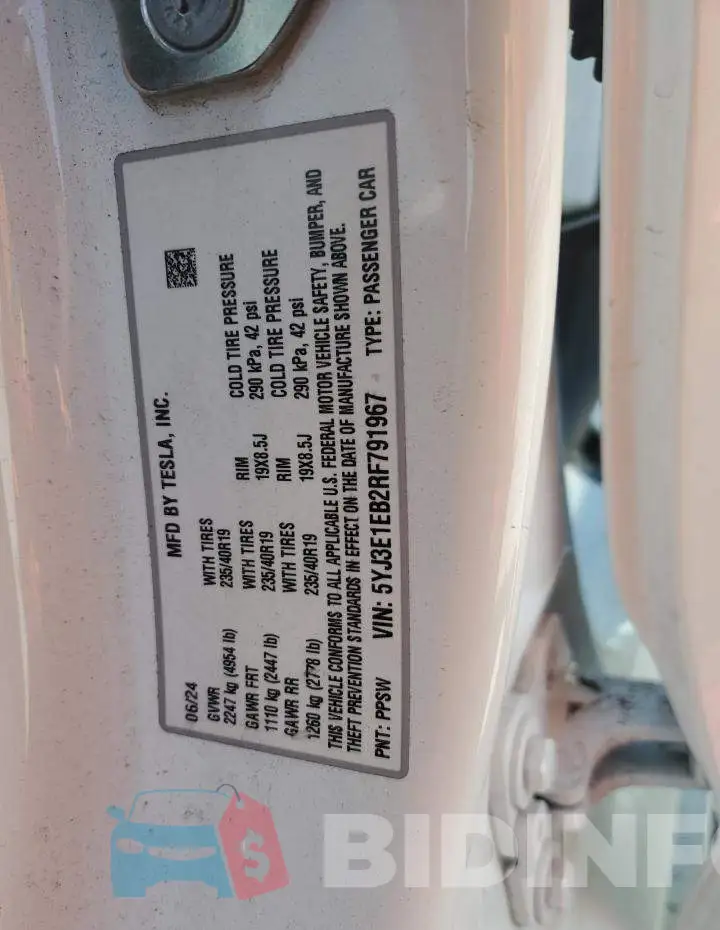 5YJ3E1EB2RF791967 Photo# 12