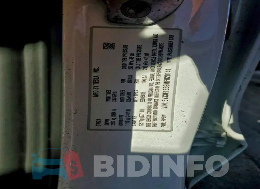 5YJ3E1EB9MF020141 Photo# 12