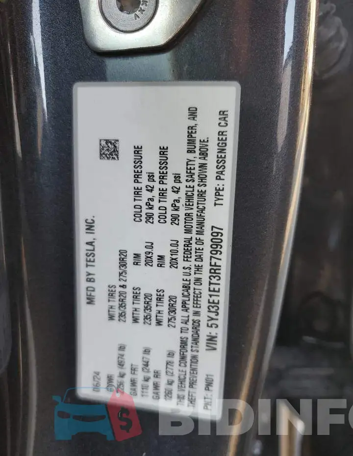 5YJ3E1ET3RF799097 Photo# 12