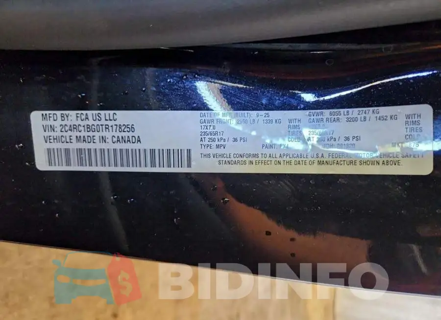 2C4RC1BG0TR178256 Photo# 14