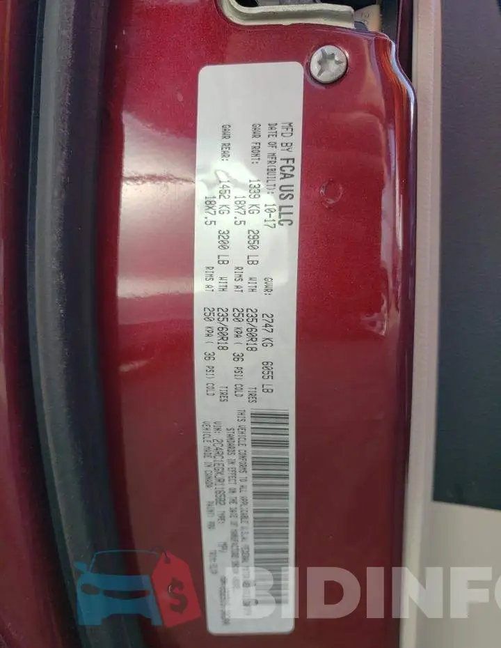 2C4RC1EGXJR116582 Photo# 13