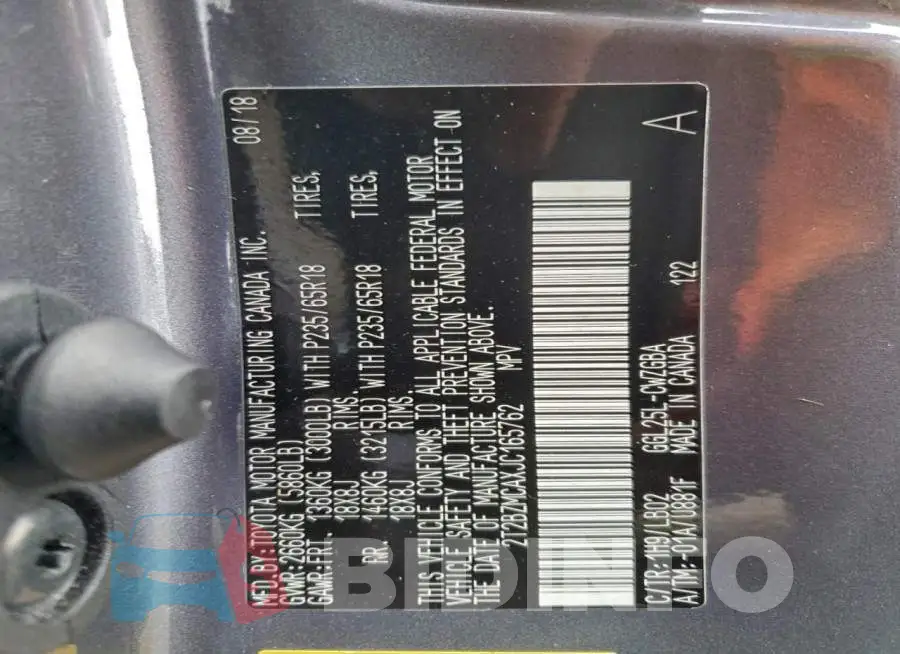 2T2BZMCAXJC165762 Photo# 13