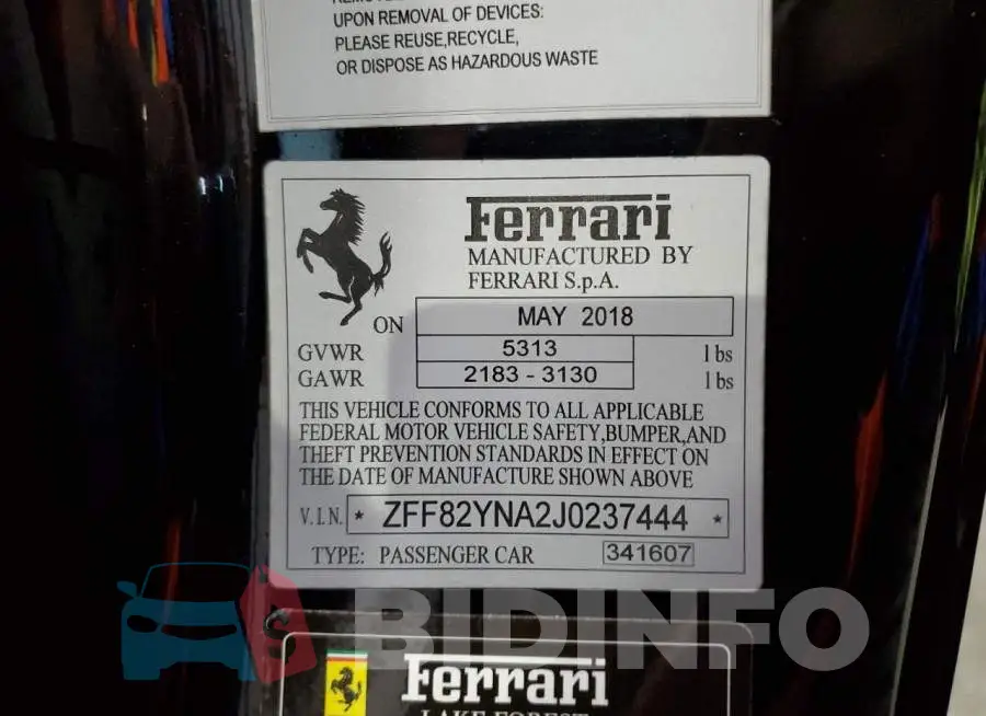 ZFF82YNA2J0237444 Photo# 13