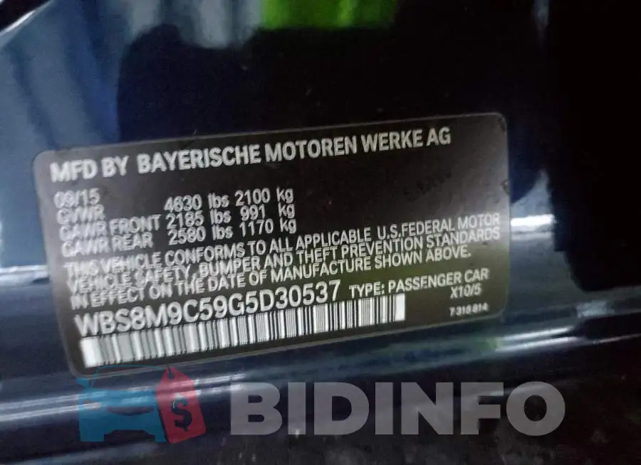 WBS8M9C59G5D30537 Photo# 12