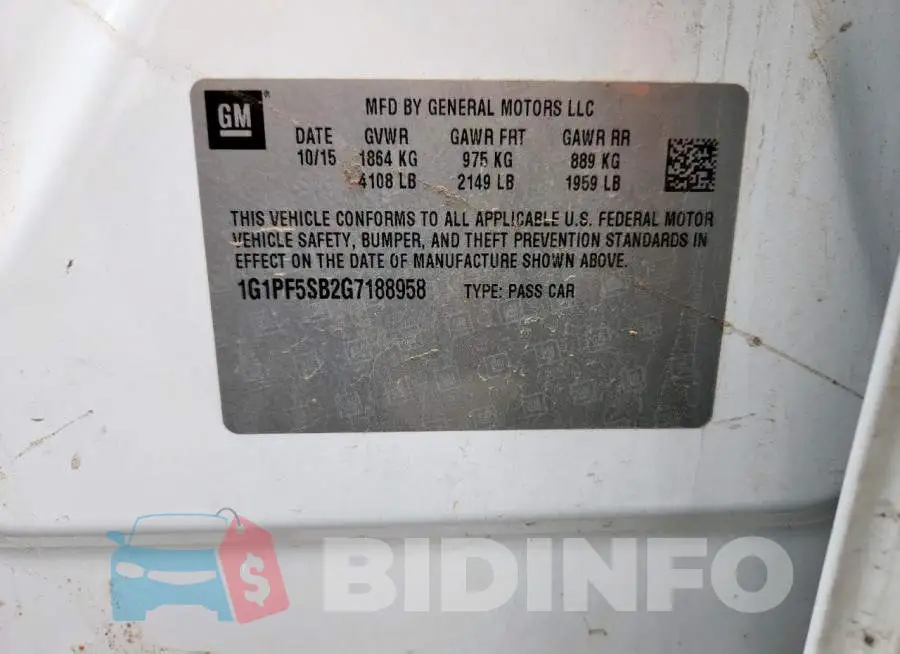 1G1PF5SB2G7188958 Photo# 12