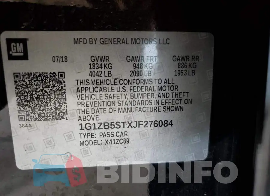 1G1ZB5STXJF276084 Photo# 12