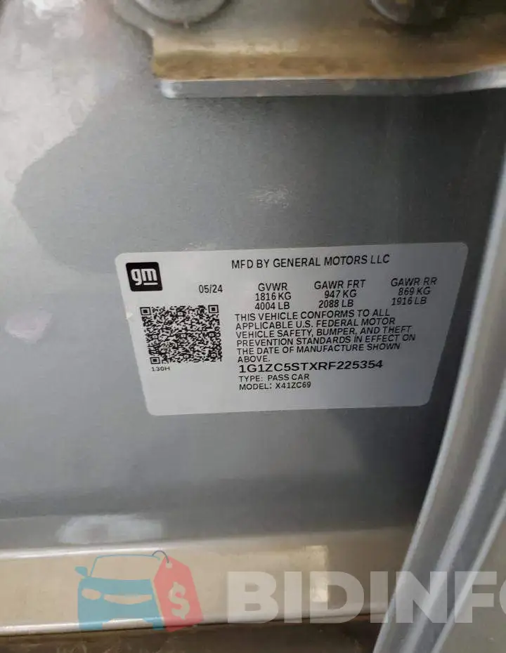 1G1ZC5STXRF225354 Photo# 12