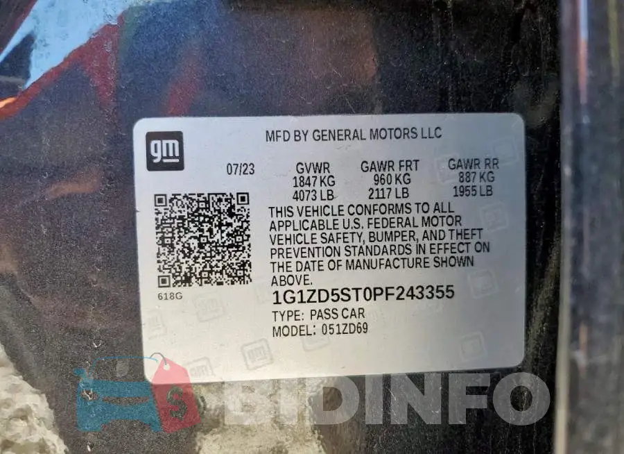 1G1ZD5ST0PF243355 Photo# 12