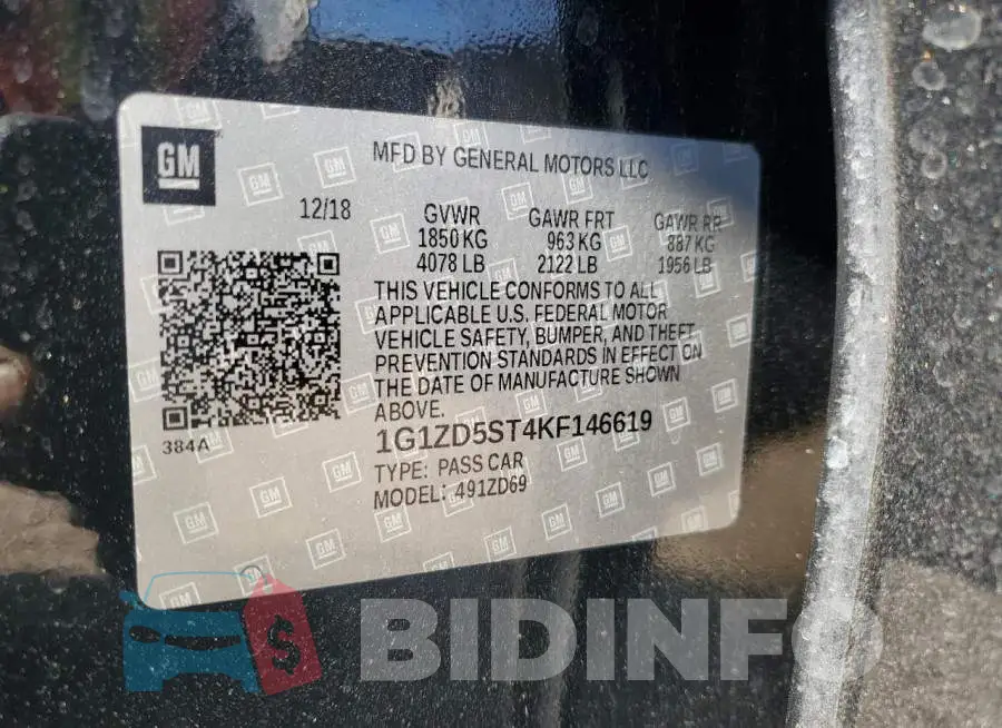 1G1ZD5ST4KF146619 Photo# 12