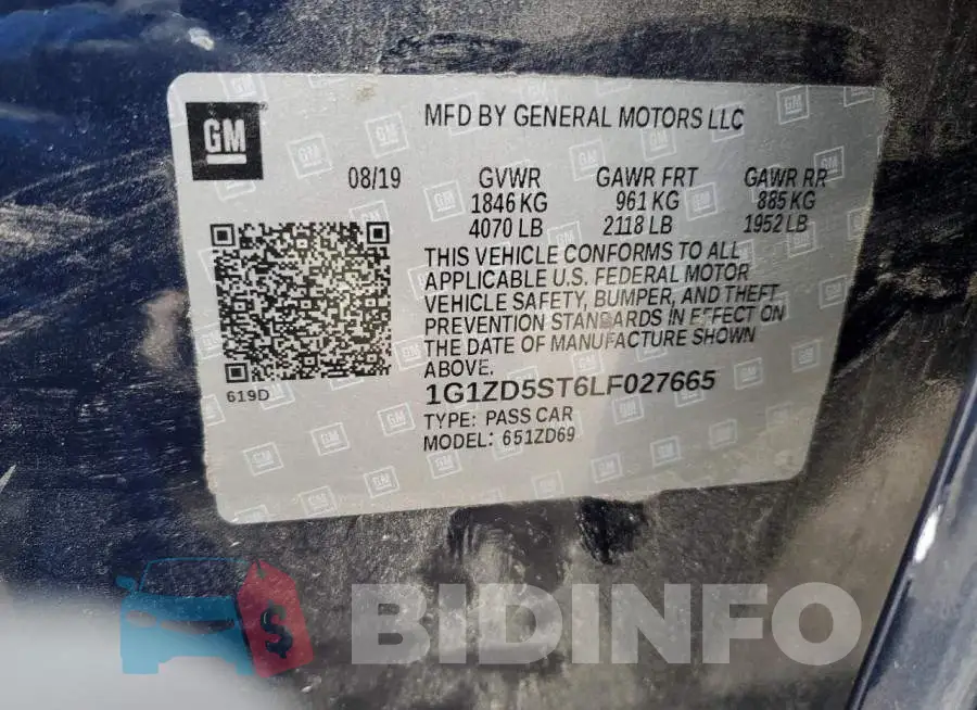 1G1ZD5ST6LF027665 Photo# 12