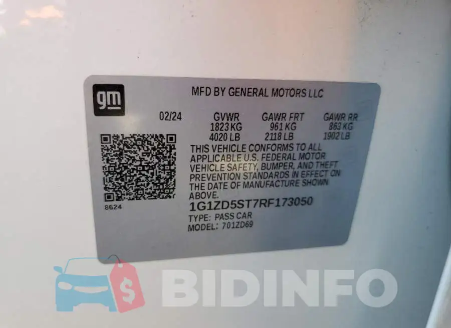 1G1ZD5ST7RF173050 Photo# 13
