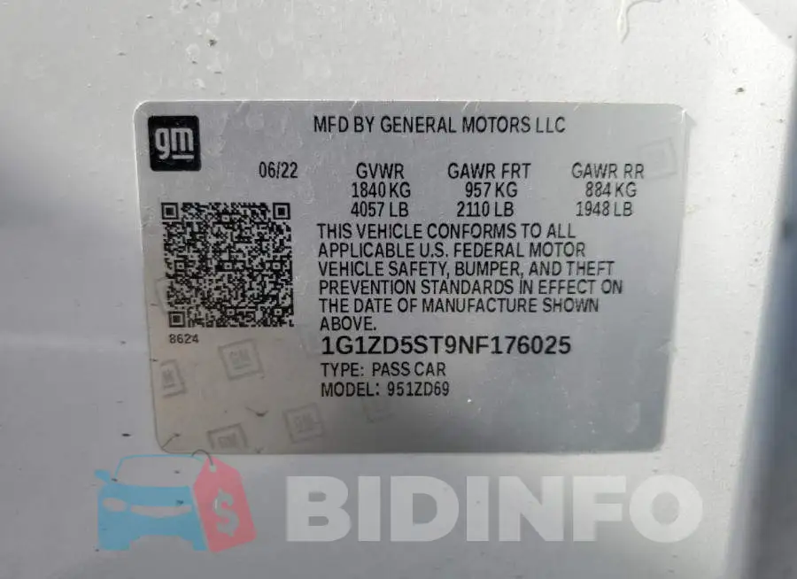 1G1ZD5ST9NF176025 Photo# 12