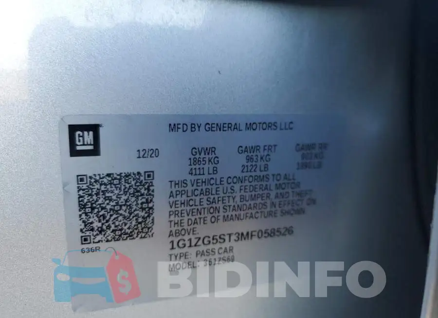 1G1ZG5ST3MF058526 Photo# 12
