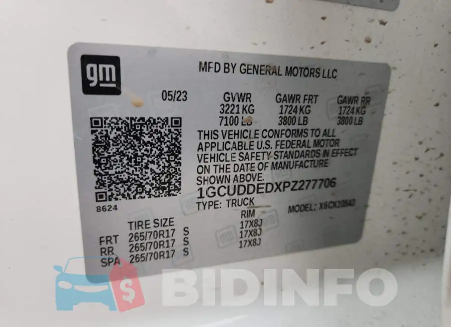 1GCUDDEDXPZ277706 Photo# 12
