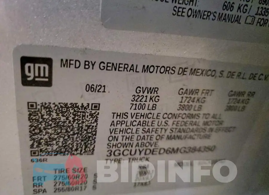 3GCUYDED6MG384350 Photo# 13