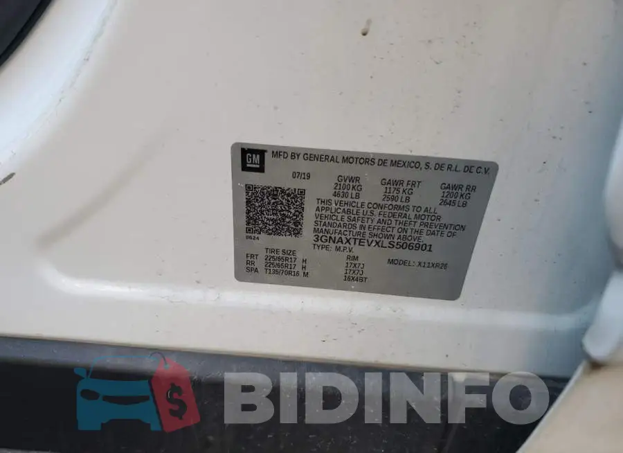 3GNAXTEVXLS506901 Photo# 13