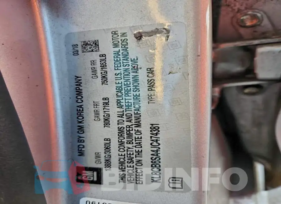 KL8CB6SA4JC474381 Photo# 13