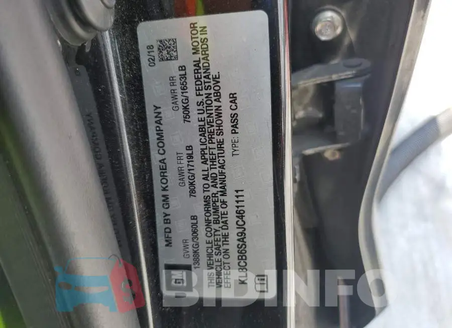 KL8CB6SA9JC461111 Photo# 13