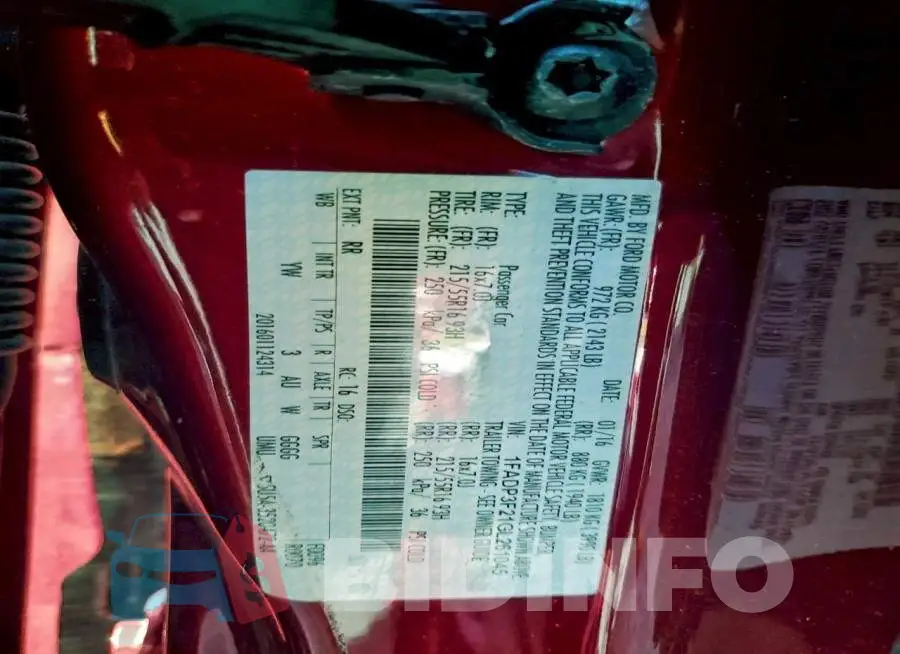 1FADP3F21GL261045 Photo# 12