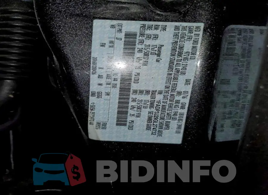 1FADP3J29GL274732 Photo# 12