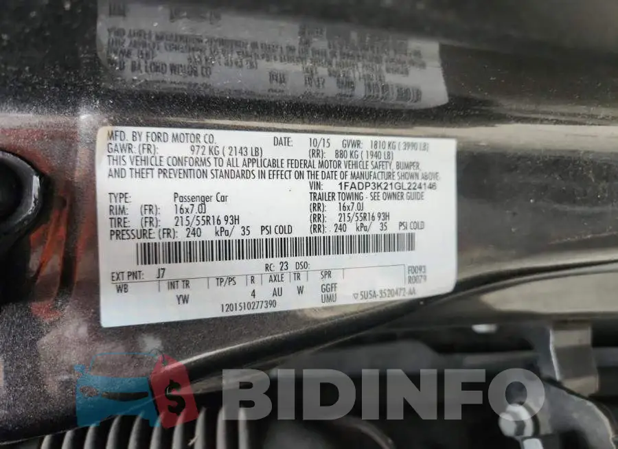 1FADP3K21GL224146 Photo# 12