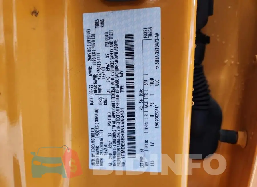 1FMDE5BH0NLB63431 Photo# 12