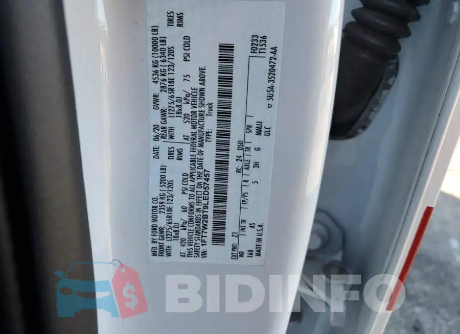 1FT7W2BT9LED57457 Photo# 12