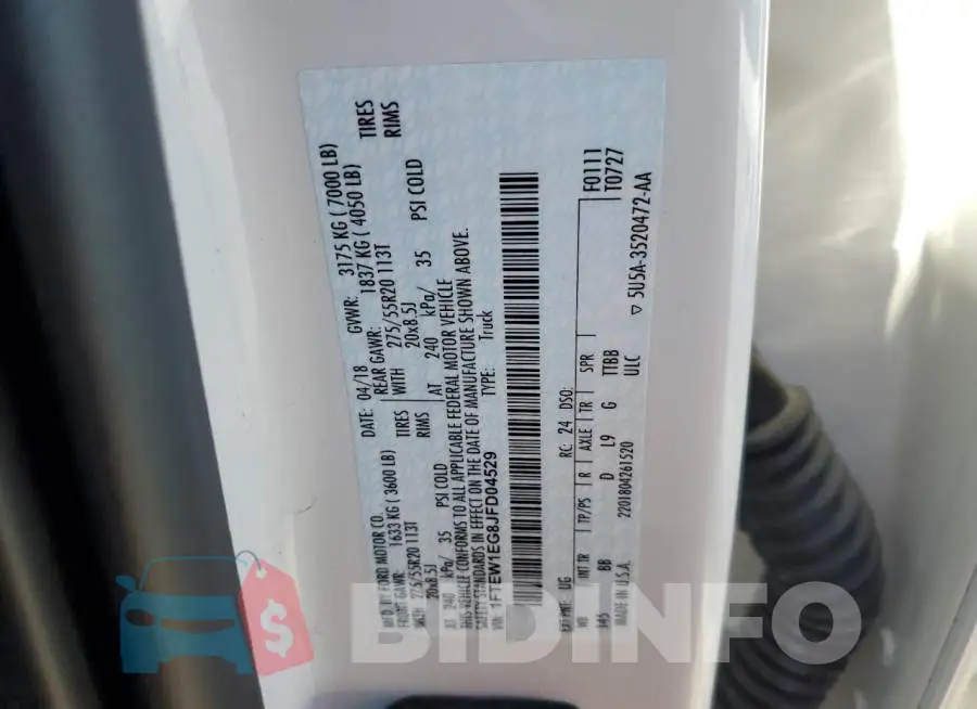 1FTEW1EG8JFD04529 Photo# 12