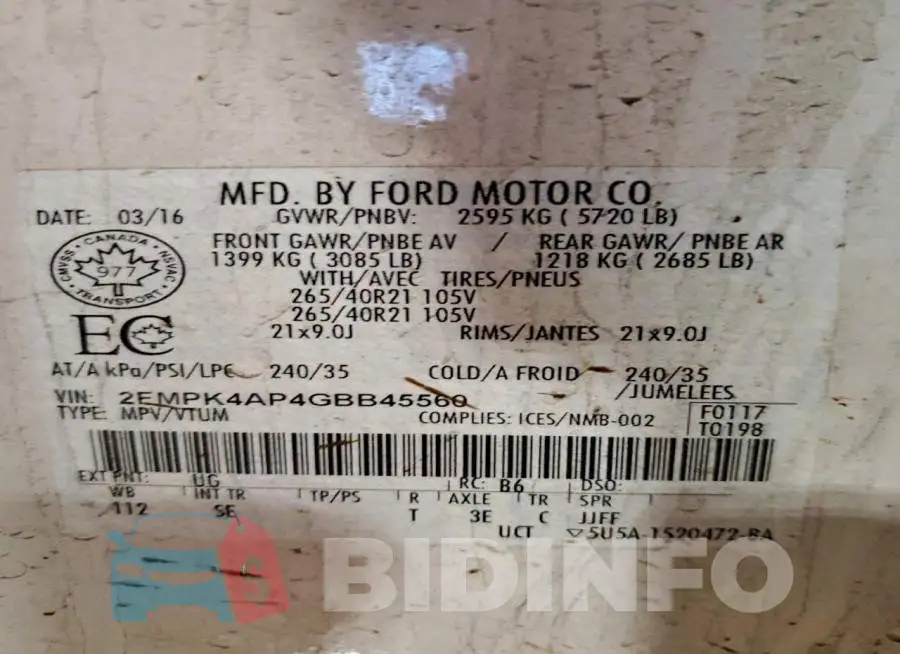 2FMPK4AP4GBB45560 Photo# 13