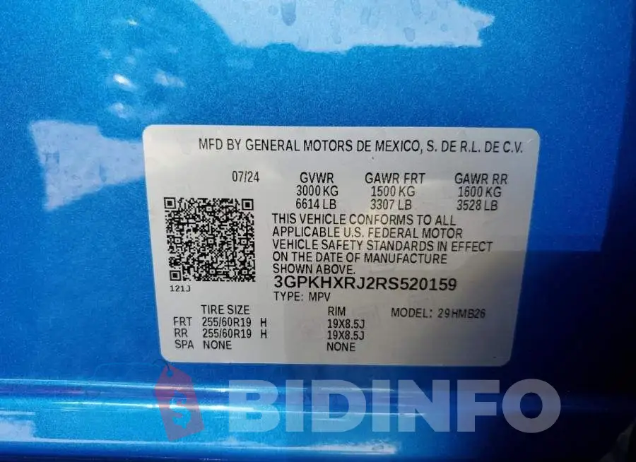 3GPKHXRJ2RS520159 Photo# 14