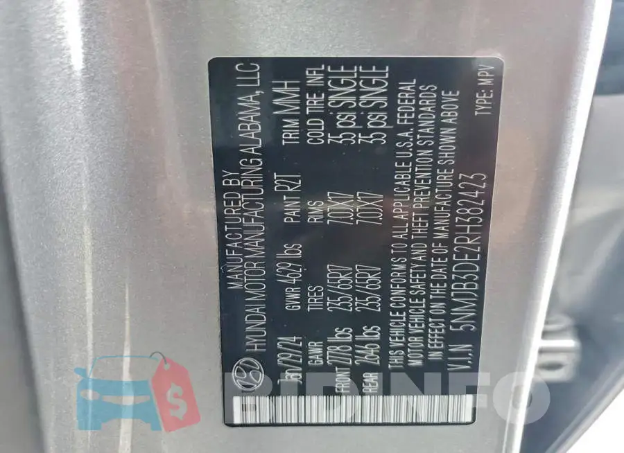 5NMJB3DE2RH382423 Photo# 13