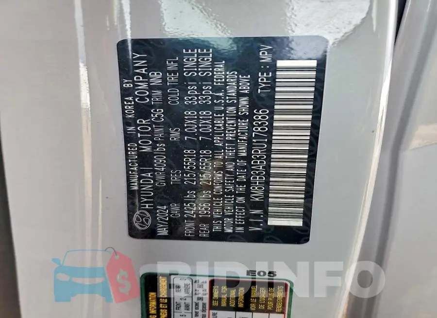 KM8HB3AB3RU178386 Photo# 12