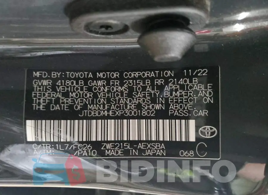 JTDBDMHEXP3001802 Photo# 13