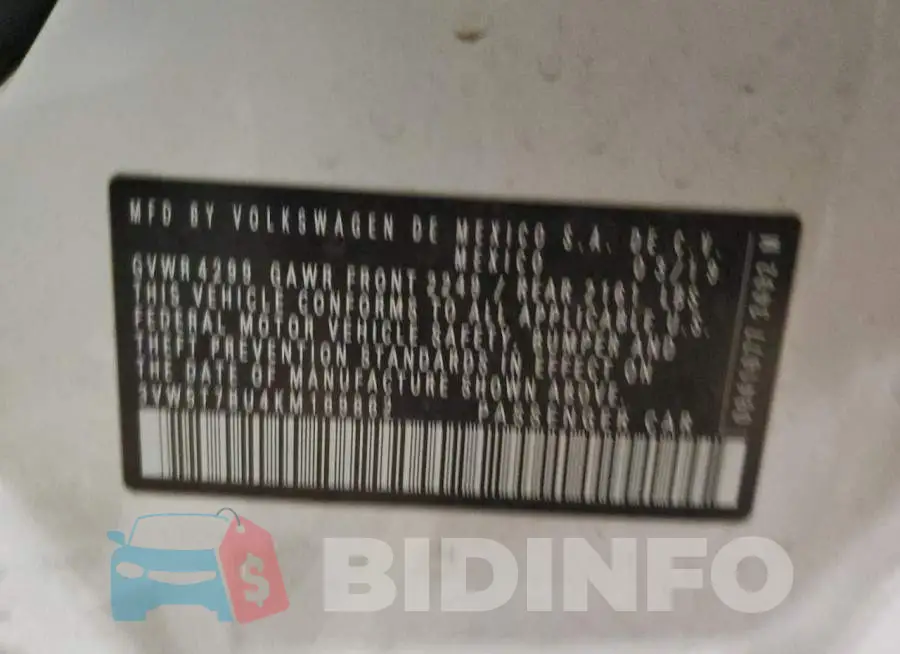 3VW5T7BU4KM169862 Photo# 12