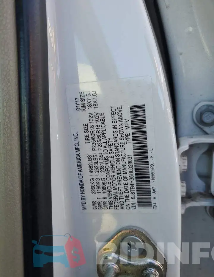 5J8TB4H35HL028031 Photo# 13