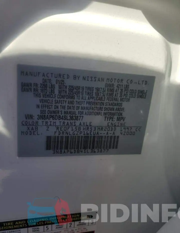 3N8AP6DB4SL363877 Photo# 13