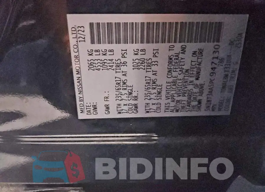 5N1BT3AA5PC947130 Photo# 13