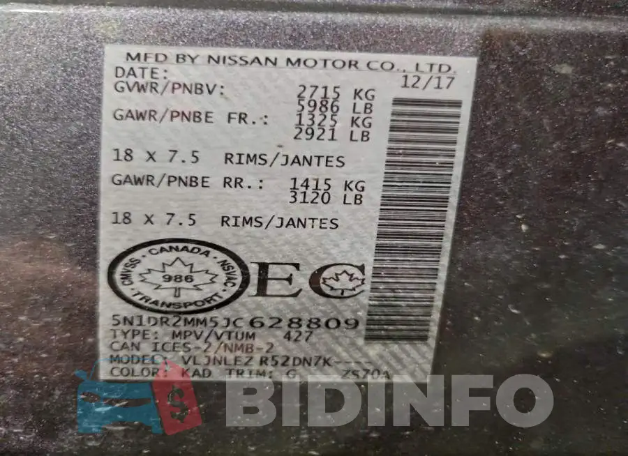 5N1DR2MM5JC628809 Photo# 13