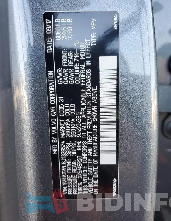 YV4A22PL6J1328574 Photo# 13